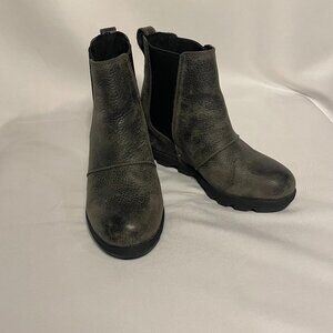 Sorel Joan Of Arctic II Wedge Chelsea Boot Black Women’s Size 6